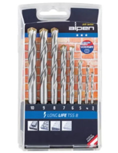 PUNTE SERIE MURO LONG LIFE TSS 8 8PZ ALPEN ASTUCCIO PVC - ALPEN