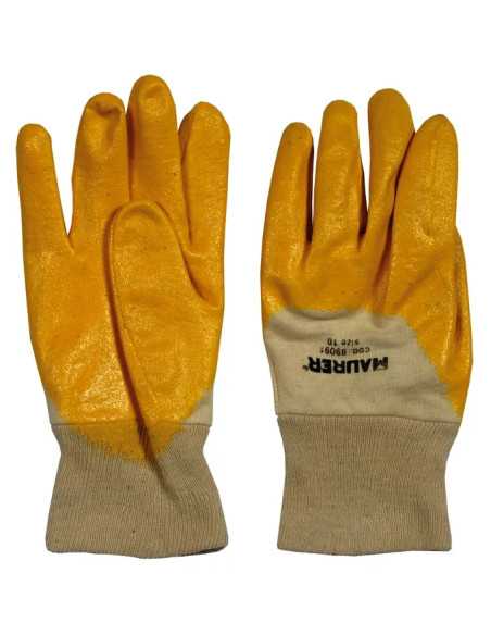 GUANTI LAVORO NITRILE GIALLO MAURER LEGGERI - MAURER | Utensili Store