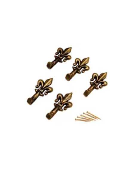 GANCI PER QUADRI GIGLIO PICCOLO BRONZO MAURER BL.5PZ - MAURER | Utensili Store