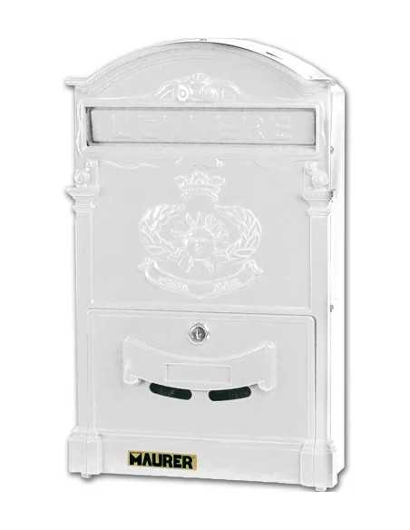 CASSETTA POSTALE MAURER ROYAL BIANCA ALLUMINIO - MAURER | Utensili Store