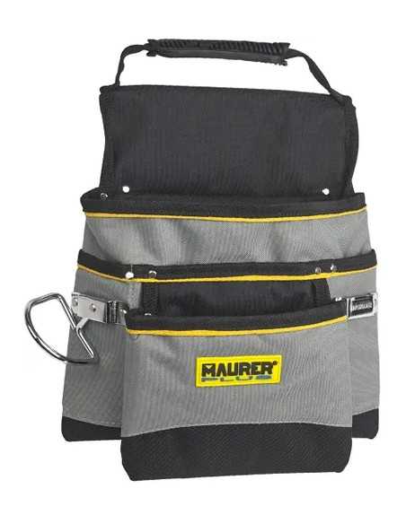 BORSA CARPENTIERE NYLON 7 TASCHE PORTAMARTELLO MAURER PLUS - MAURER-PLUS | Utensili Store