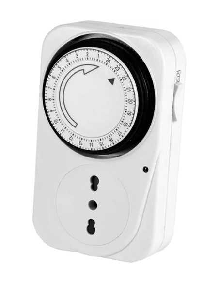 PRESA TIMER ANALOGICO 16A BIPASSO MAURER - MAURER | Utensili Store