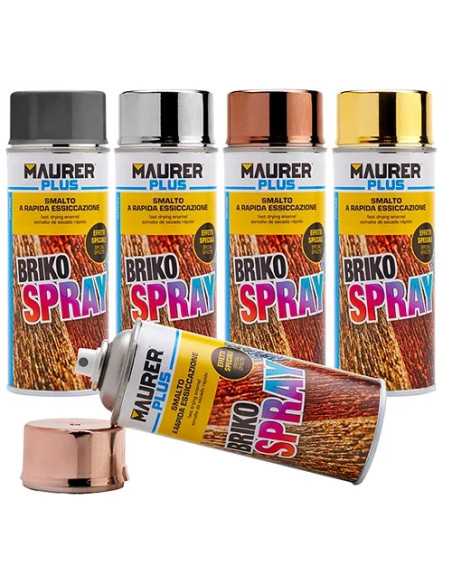BRIKO SPRAY MAURER PLUS 400ML FERROMICACEO GRIGIO SCURO - MAURER-PLUS | Utensili Store
