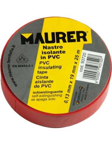 NASTRO ISOLANTE PVC ROSSO MAURER - MAURER | Utensili Store