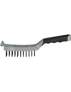 SPAZZOLA ACCIAIO MAURER MANICO+RASCHIETTO SOFTGRIP - MAURER