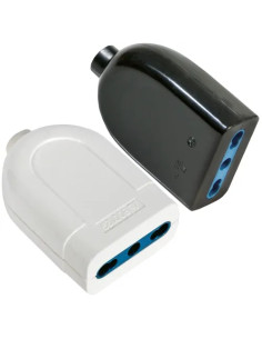 PRESA 16A BIPASSO NERO MAURER - MAURER