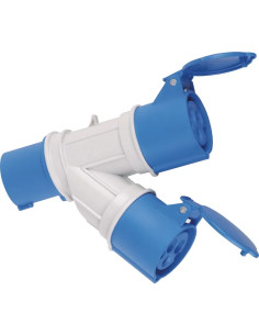 ADATTATORE INDUSTR. MAURER PLUS 220V SPINA+2PRESE CEE - MAURER-PLUS