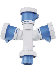 ADATTATORE INDUSTR. 1SPINA+2PRESE MAURER PLUS - MAURER-PLUS