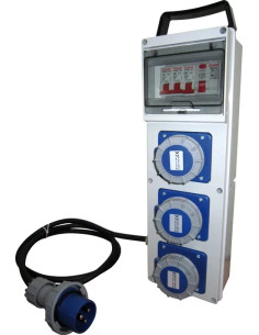 QUADRO ELETTRICO PORTATILE MAURER PLUS 3 PRESE 220V IP67 - MAURER-PLUS