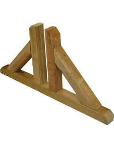 PIEDINO DOPPIO X PANNELLO GRIGL. LEGNO IMPREGN. - PAPILLON