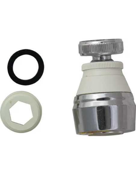 ROMPIGETTO CON GHIERA E SNODO CROMATO BIANCO - MAURER | Utensili Store