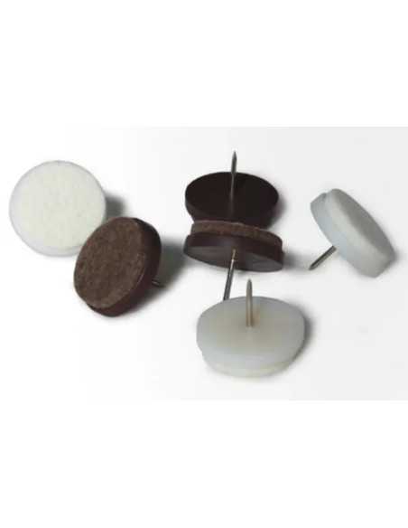 SCIVOLI IN FELTRO C/CHIODO MARRONE MAURER - CF. BLISTER - MAURER | Utensili Store
