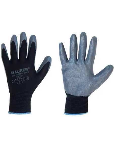 GUANTI LAVORO NITRILE NERO GLOVEX - MAURER | Utensili Store