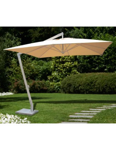 OMBRELLONE SBRACCIO ALLUMINIO/LEGNO BIANCO 'ALICANTE' PAPILLON - PAPILLON