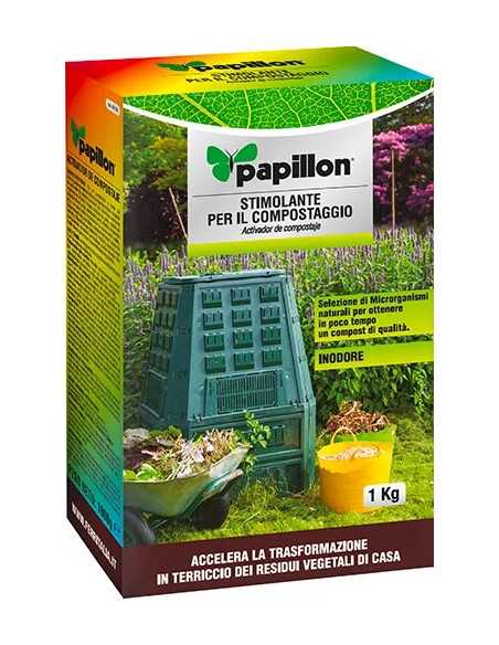 STIMOLANTE PER COMPOSTIERA RESIDUI ORGANICI - PAPILLON | Utensili Store