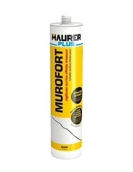 SILICONE ACRILICO X INTONACO MAURER PLUS BIANCO - MAURER-PLUS | Utensili Store