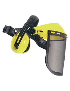 VISIERA CON SCHERMO A RETE E CUFFIE - Senza Marca