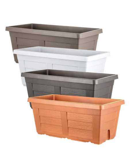 FIORIERA RETTANGOLARE antracite - BAMA | Utensili Store