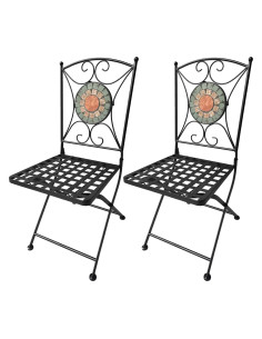 COPPIA SEDIE DECORO MOSAICO 'ALICE' - LIF