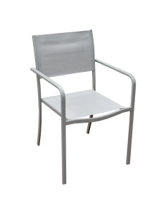 SEDIA ACCIAIO CON BRACCIOLI 'ALBIO' - LIF