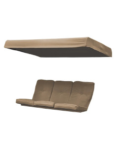 TELO COPERTURA E CUSCINO PER DONDOLO 'KATAY' - Senza Marca