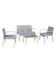 SET GIARDINO IN POLYRATTAN 'EURIALO' - Senza Marca