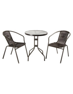 SET GIARDINO IN POLYRATTAN 'ACHILLE' - LIF