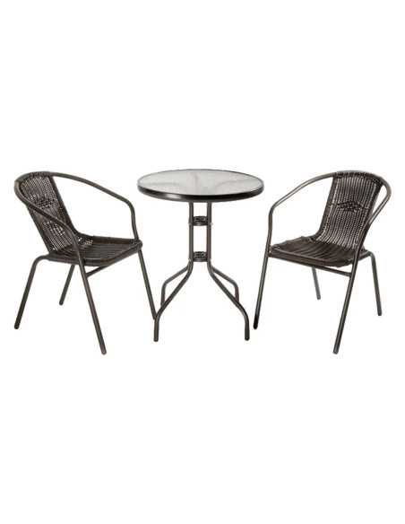 SET GIARDINO IN POLYRATTAN 'ACHILLE' - LIF | Utensili Store