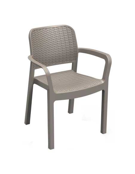 SEDIA IN POLIPROPILENE 'BELLA' cappuccino - KETER | Utensili Store
