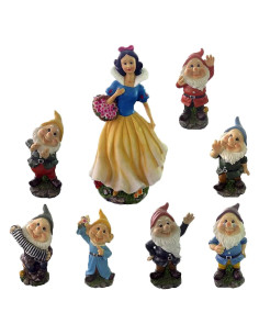STATUETTE DA GIARDINO 'BIANCANEVE CON SETTE NANI' - KASART