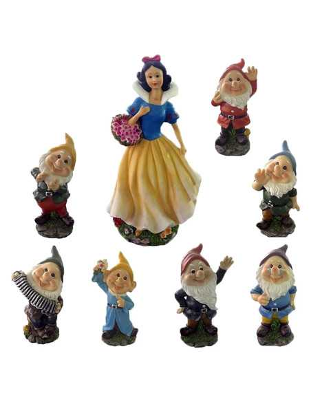 STATUETTE DA GIARDINO 'BIANCANEVE CON SETTE NANI' - KASART | Utensili Store