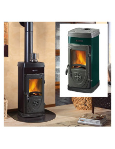 STUFA PANORAMICA A LEGNA 'SUPER JUNIOR' - NORDICA EXTRAFLAME