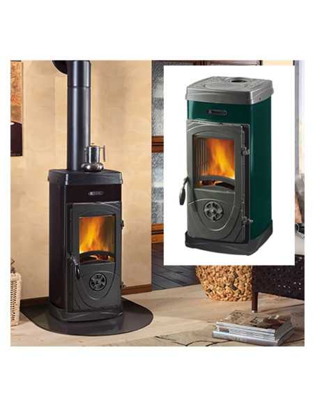 STUFA PANORAMICA A LEGNA 'SUPER JUNIOR' - NORDICA EXTRAFLAME | Utensili Store