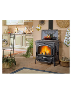 STUFA A LEGNA 'ISOTTA EVO CON CERCHI' - NORDICA EXTRAFLAME