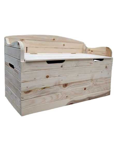CASSAPANCA CON SCHIENALE - legno chiaro - Senza Marca | Utensili Store