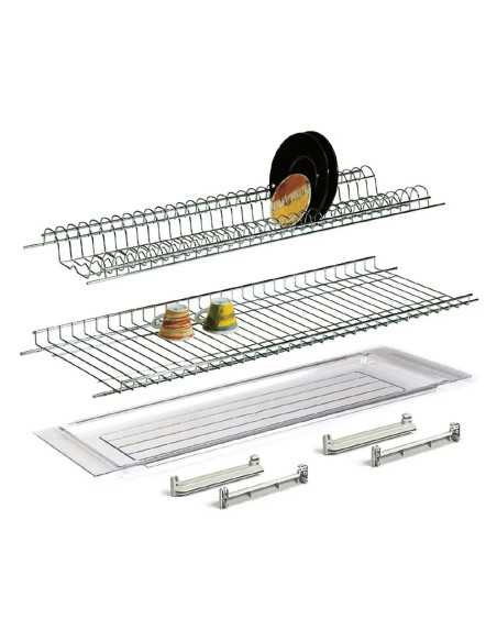SCOLAPIATTI PER PENSILE IN ACCIAIO CROMATO - Senza Marca | Utensili Store