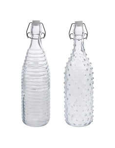 BOTTIGLIA IN VETRO 'DOPPIO DECORO' - Senza Marca