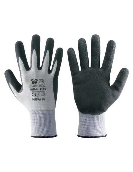 GUANTI NYLON/LATTICE 'SHABU FLEX' - NERI | Utensili Store