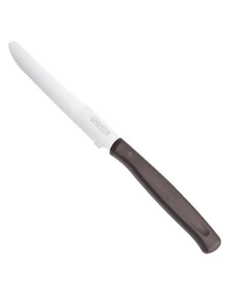 COLTELLO DA TAVOLA SEGHETTATO manico nero - KAIMANO | Utensili Store