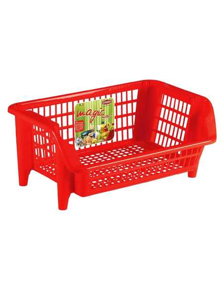 CESTELLO IMPILABILE 'BOCCA DI LUPO' - STEFANPLAST | Utensili Store