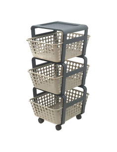 CARRELLO DA CUCINA CON CESTELLI 'MODULA' - ECOPLAST