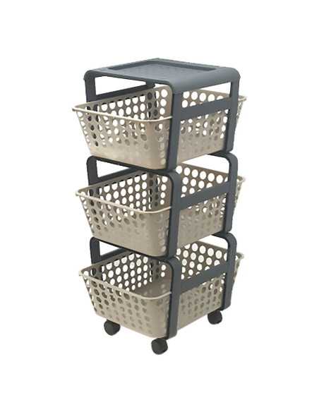 CARRELLO DA CUCINA CON CESTELLI 'MODULA' - ECOPLAST | Utensili Store