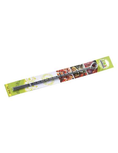SPIEDINI IN ACCIAIO ZIGRINATO - OMPAGRILL | Utensili Store