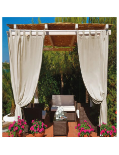 TENDA PER GAZEBO CON PASSANTI - beige - Senza Marca