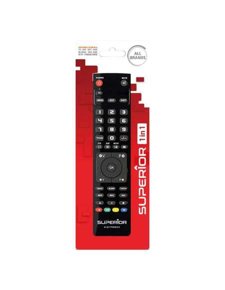 TELECOMANDO COMPATIBILE PER TV 'SLIM' 4 in 1 - SUPERIOR | Utensili Store