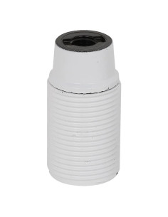 PORTALAMPADA E14 camicia filettata - col.bianco - Senza Marca