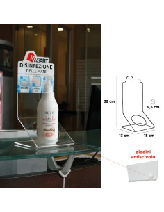 PORTA FLACONE IGIENIZZANTE DA BANCO - KASART