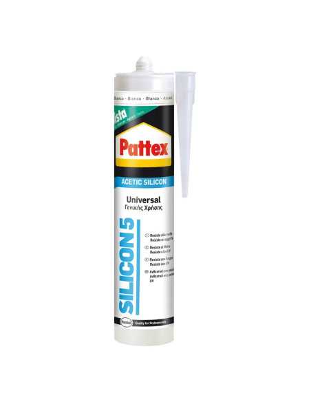 SILICONE ACETICO UNIVERSALE trasparente - PATTEX | Utensili Store