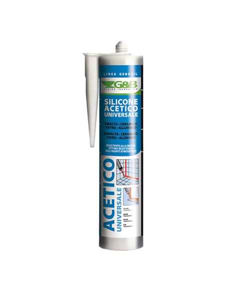 SILICONE ACETICO UNIVERSALE 'GEBOSIL' grigio - G&B | Utensili Store