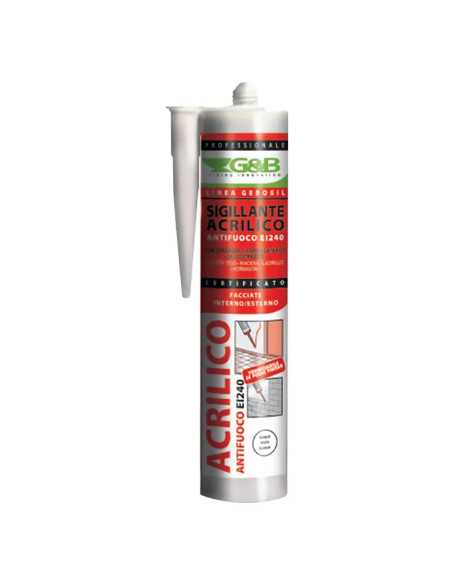 SILICONE ACRILICO PER CARTONGESSO E DECORAZIONI 'G bianco - G&B | Utensili Store